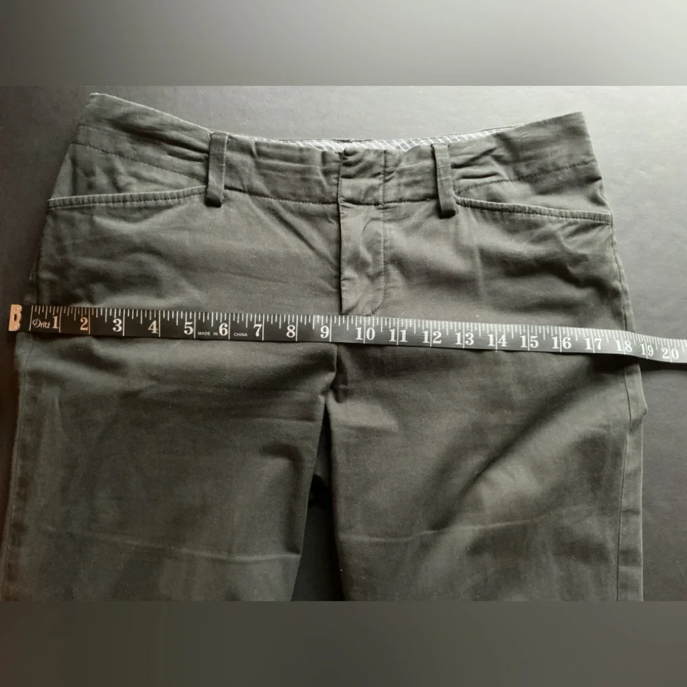 GAP Black Curvy Fit Pants with Pinstripe Waistband Accent